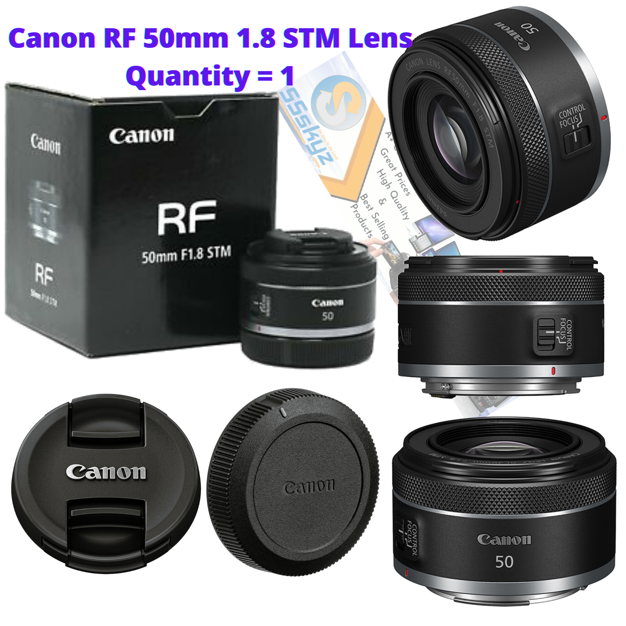 Canon 50mm 1.8 Stm Rf F1.8 Lens Standard Auto Focus F/1.8 