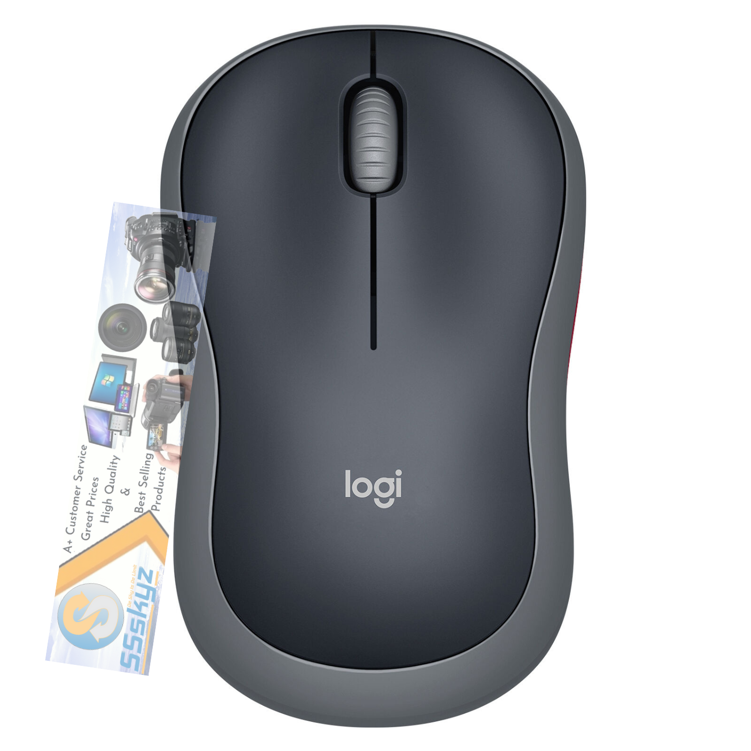 Logitech M185 Wireless Mouse (Swift Gray)