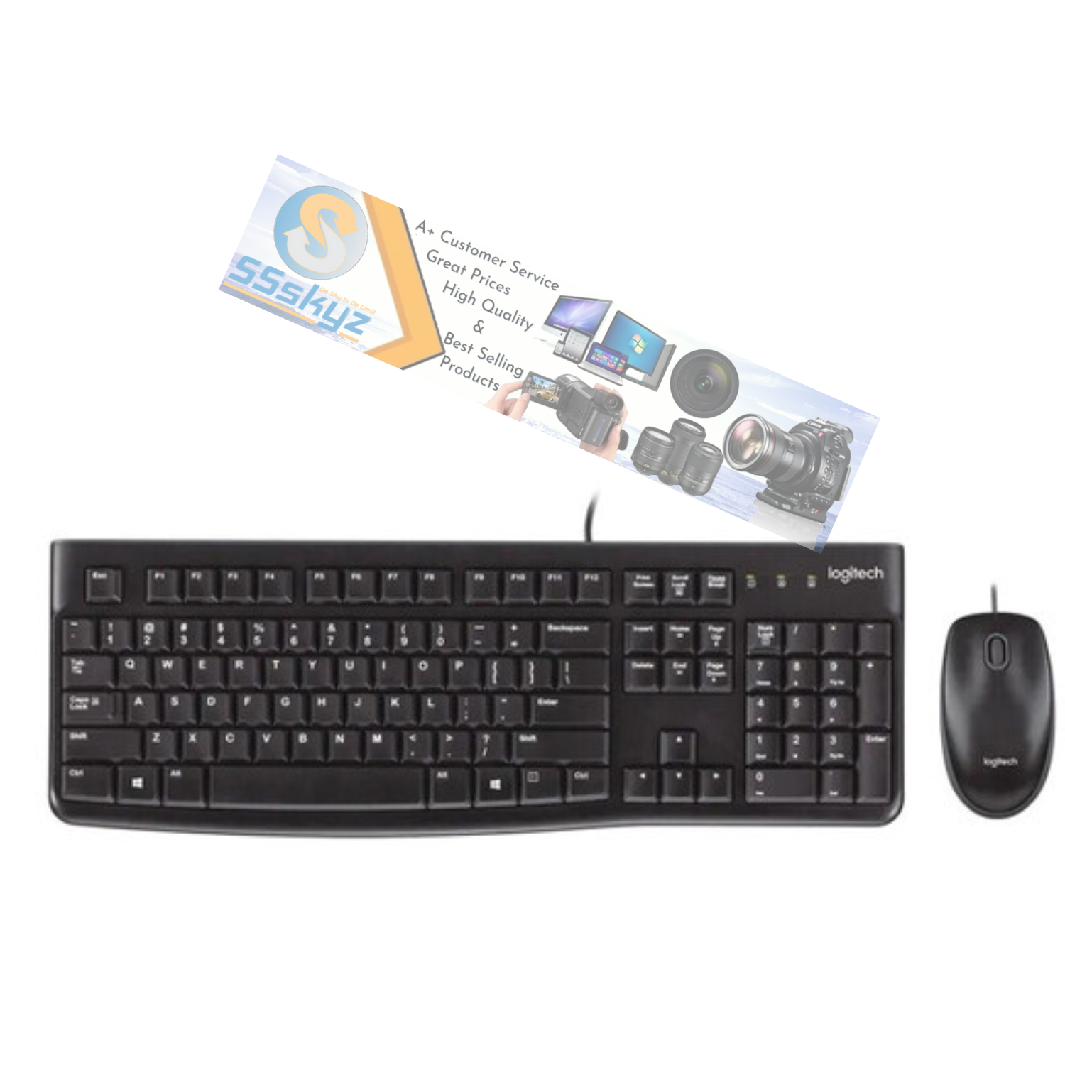 MK120 CORDED KEYBOARD AND MOUSE COMBO