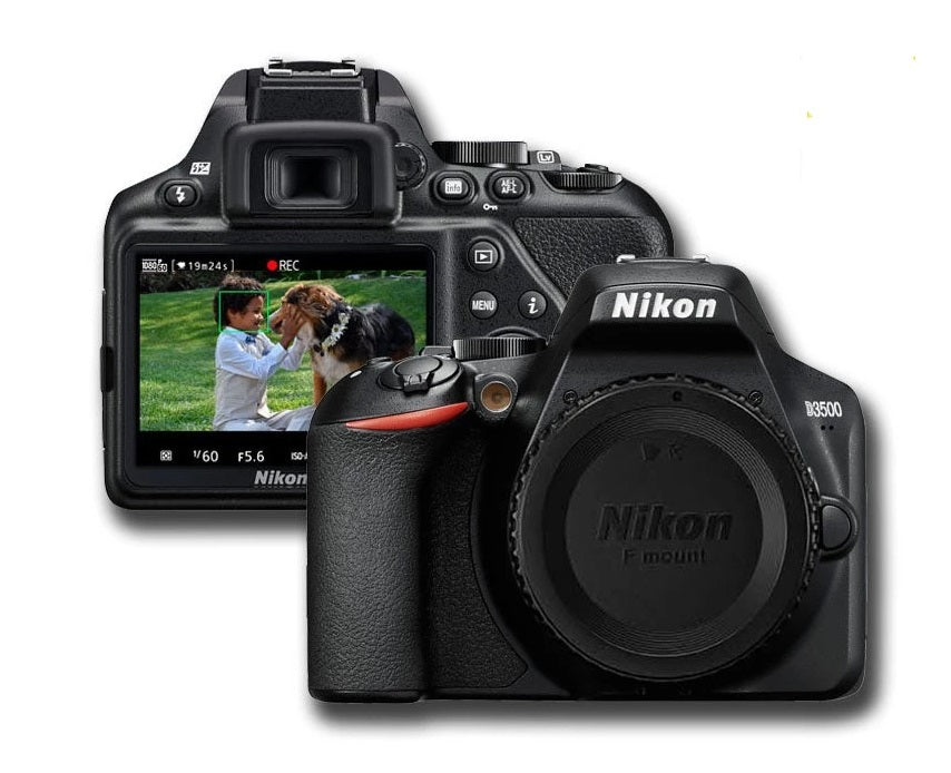 Nikon D3500 Dslr Camera Black Bluetooth Vr Digital Full Hd Body Slr 15 –  SSskyz