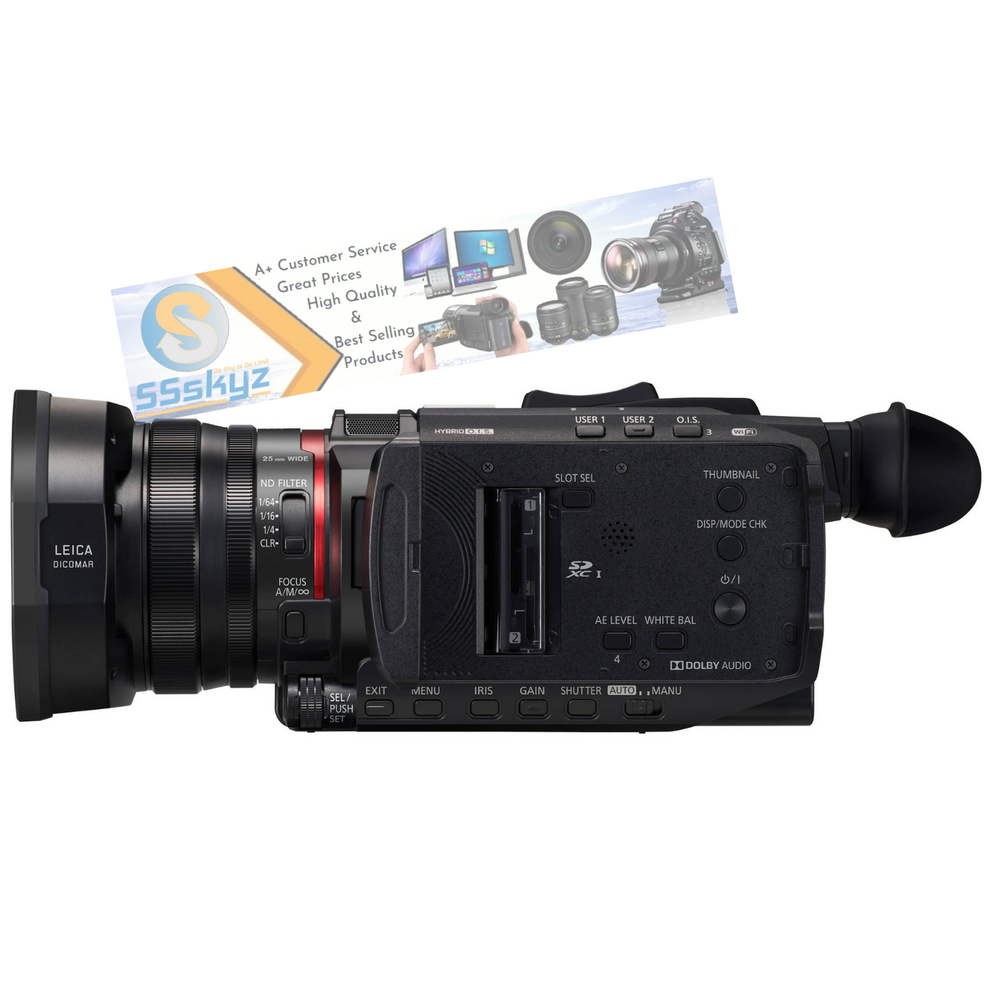 Panasonic HC-X1500 UHD 4K HDMI Pro Camcorder with 24x Zoom